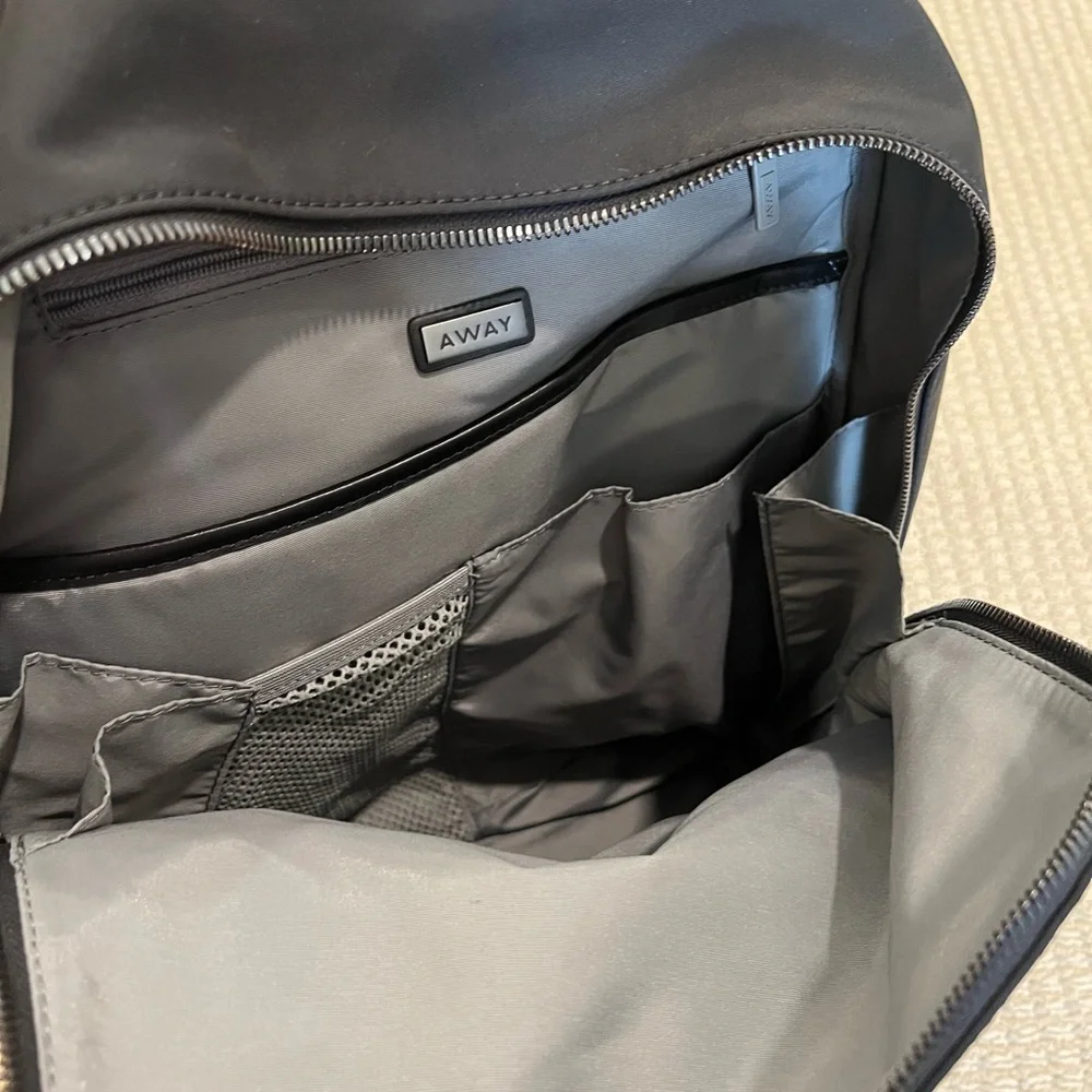 Black AWAY Backpack NWT - Picture 5 of 8